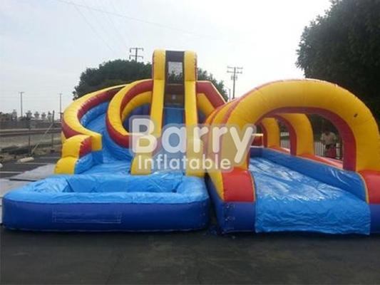 Crazy Cash Backyard Barry Bơm hơi Trượt nước 17ft Màu vàng và xanh