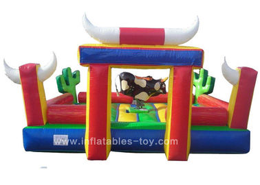Inflatable thương mại Trò chơi thể thao Cưỡi máy Inflatable Cơ Bull Đối với công viên