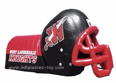 Người lớn Thể Thao Inflatable Trò Chơi Đội Tuyển Bóng Đá Inflatable Bóng Đá Mũ Bảo Hiểm Đường Hầm