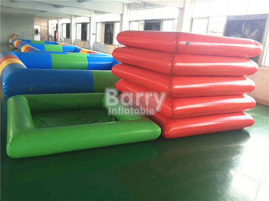 Bể bơi nước di động bơm hơi được cá nhân hóa Màu đỏ và xanh lá cây nhỏ