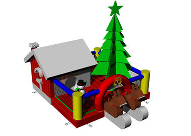 Khổng lồ inflatable bouncy lâu đài nhà lễ hội inflatable christmas cây