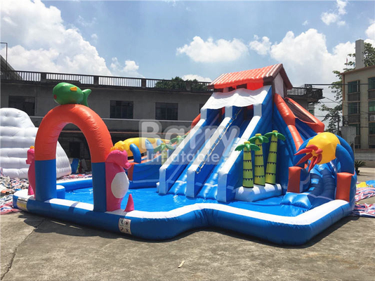 Sân sau trượt nước bơm hơi và trượt nước hồ bơi Bouncy tùy chỉnh