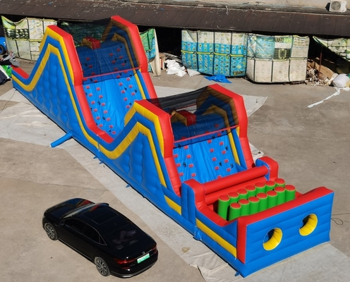 Khóa học vượt chướng ngại vật 5k PVC đầy màu sắc Bounce House cho trẻ em và người lớn