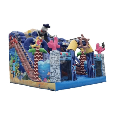0,55mm PVC Bouncer thương mại ngoài trời Sea World Inflatable Kids Slide Đồ chơi