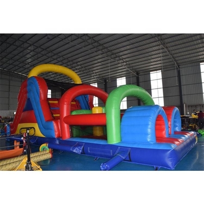 Trò chơi đua xe dành cho người lớn khổng lồ Khóa học vượt chướng ngại vật bơm hơi Lâu đài trượt tùy chỉnh