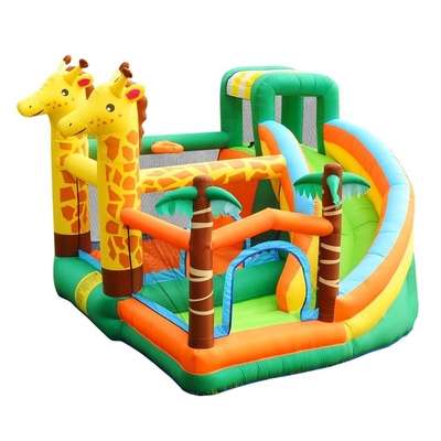 0,55mm PVC Inflatable Trampoline Jumping Castle Deer Công viên giải trí bơm hơi