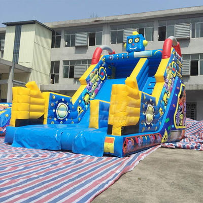 Chủ đề rô bốt trượt nước bơm hơi thương mại ngoài trời có in
