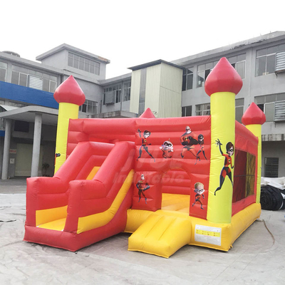 Lâu đài Bouncy bơm hơi tùy chỉnh Trẻ em Ngôi nhà nhảy thùng carton nhỏ