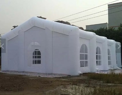 Lều Cube bơm hơi không thấm nước cho bữa tiệc PVC Lều cắm trại sự kiện khổng lồ ngoài trời