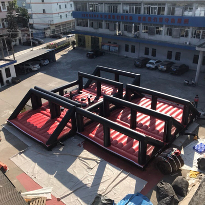 PVC Inflatable 5k Vượt chướng ngại vật Sự kiện ngoài trời Trò chơi vượt chướng ngại vật