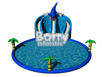 Mùa hè Inflatable Trò Chơi Nước Đồ Chơi Dolphin Inflatable Công Viên Giải Trí Cho Trẻ Em / Người Lớn