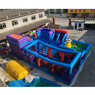 Trẻ em N Người lớn Công viên bơm hơi trong nhà với các khóa học vượt chướng ngại vật Trò chơi thể thao bên trong