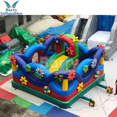 Bạt thổi lâu đài Bouncy trẻ em Hoa rau Sân chơi Funcity bơm hơi
