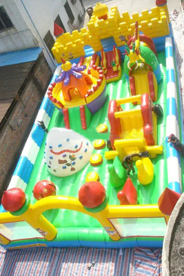 Công viên chủ đề bơm hơi Plato PVC Lâu đài Bouncy Công viên giải trí bơm hơi