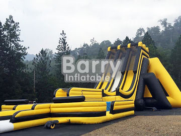 3 Lanes Yellow Dragon Run Malaysia Genting Inflatables Trượt Lớn Double Triple Stitch