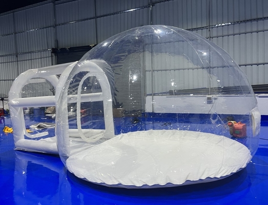 Lều cắm trại bong bóng bơm hơi trong suốt PVC 1mm In kỹ thuật số