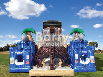 Kho báu đảo các khóa học trở ngại inflatable rừng tàu cướp biển inflatable bouncer