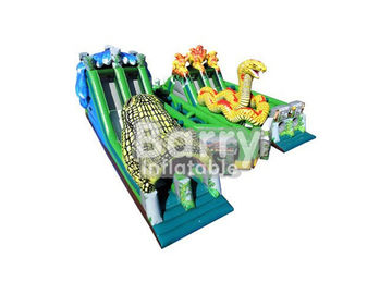 Big Snake hình khóa học trở ngại inflatable cấp thương mại cho sự kiện lớn