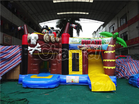 Chống cháy Blow Up Jump House Chủ đề Cướp biển Trẻ em Blow Up Lâu đài Bouncy