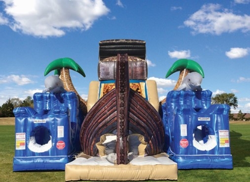 EN71 Kết hợp lâu đài bơm hơi PVC Bouncy Castle Bounce House With Slide