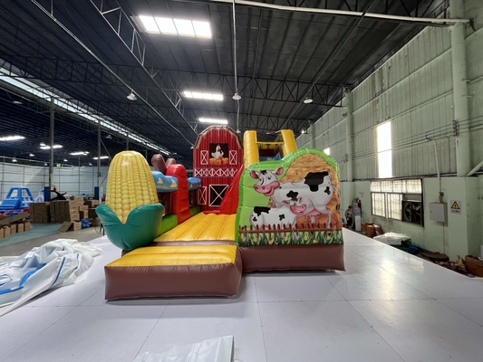 0.55mm PVC Commercial Jumping House Cow Jumper Lâu đài nhảy
