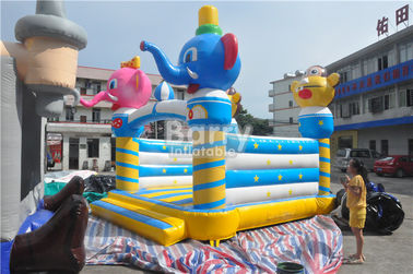 Thương mại bơm hơi Bouncer Động vật không gian voi Moonwalk cho nhà / sân chơi