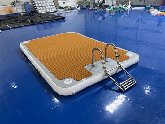 Drop Stitch PVC EVA bơm bơm bơi bơi với cầu thang thép cho hồ sông đại dương và biển