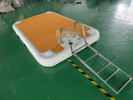 Nước nổi giải trí nổi bến cảng bơm bơm thuyền đánh cá với thang