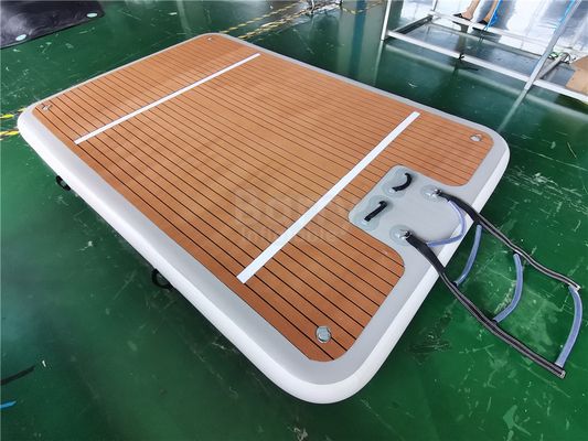 Logo tùy chỉnh Pontoon bơm nước bơm bơm bơm bến tàu với thang