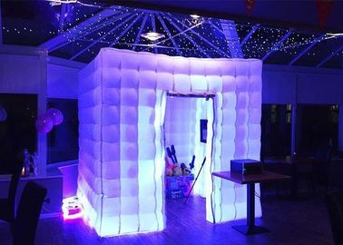 Gian hàng ảnh inflatable lãng mạn LED ánh sáng 2,4m màu thay đổi với quạt gió