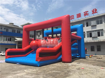 Plato PVC Tarpaulin Insane Thể Thao Inflatable Trở Ngại Tất Nhiên Trò Chơi Wrecking Bóng Inflatable 5 K