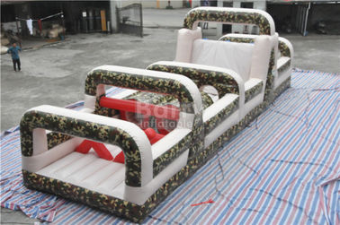 Giant Boot Camp Assault thách thức Inflatable Bounce House trở ngại khóa học