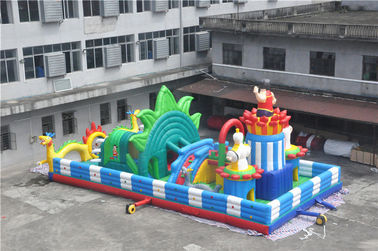 15x8M Inflatable Toddler Sân chơi với Logo in / sân sau trở ngại khóa học