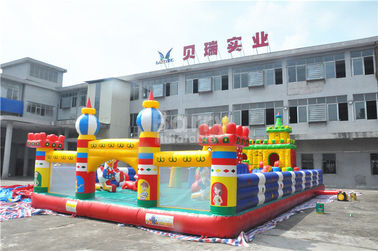 Chủ đề thể thao Lâu đài bouncy inflatable, 0.55 mm PVC trẻ em trong nhà chơi thiết bị