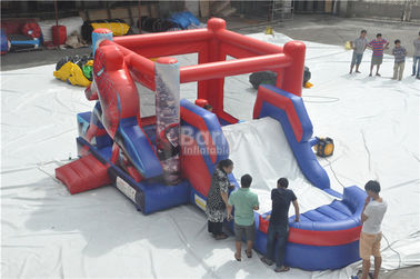 Spiderman Bouncy Castle, Vòng Inflatable Bouncer Combo Với Slide