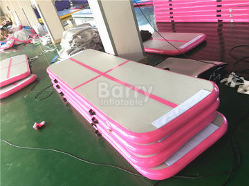 OEM & ODM 3 m hoặc 6 m Dài Màu Hồng Inflatable Sụt Giảm Theo Dõi Sàn Không Khí Pro Cho Phòng Tập Thể Dục