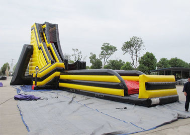 70 'X 32' X 33 'Màu vàng và đỏ khổng lồ trượt nước Inflatable Deagon hình dạng đầu