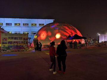 Triển lãm Lều khí nén chặt chẽ cho gian hàng, lều LED bơm hơi