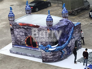 0,55mm PVC thương mại Funny Kids Castle bơm hơi Bounce House Slide Combo