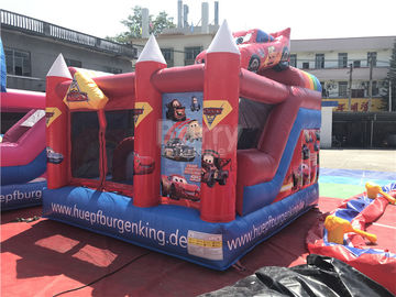 Xe hơi đầy màu sắc Lâu đài trẻ em Bounce Combos, Bounce House Trò chơi vui nhộn