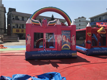Eco - Thân thiện thương mại Unicorn Bouncer Nhảy phồng Moonwalk