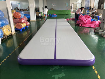 Đường đua bơm hơi thương mại / Nhảy không khí màu tím Tumble Trak cho thể dục dụng cụ thể thao