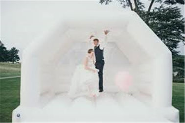 Ngoài trời đặc biệt đám cưới trắng thổi Bouncy Castle Nhảy nhà cho bữa tiệc