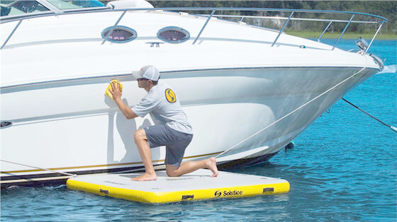 SCT PVC Water Mat Bến thuyền bơm hơi để làm sạch tàu
