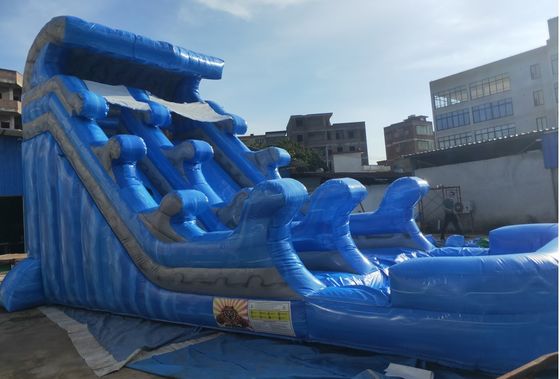 PVC các loại màu sắc Trượt nước bơm hơi với hồ bơi Tiêu chuẩn EN14960