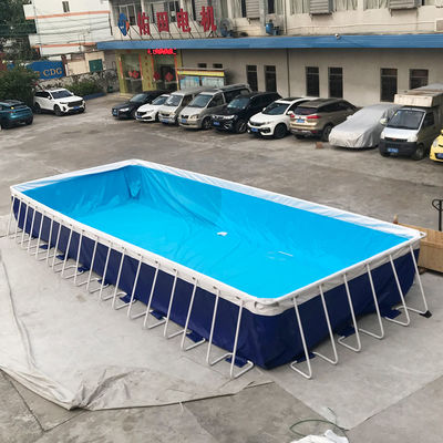 Kích thước gia đình Hồ bơi khung kim loại PVC di động trên mặt đất