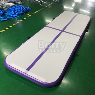 Màu tím chuyên nghiệp Thảm thể dục thể thao bơm hơi 3x1m Đường chạy không khí nhào lộn