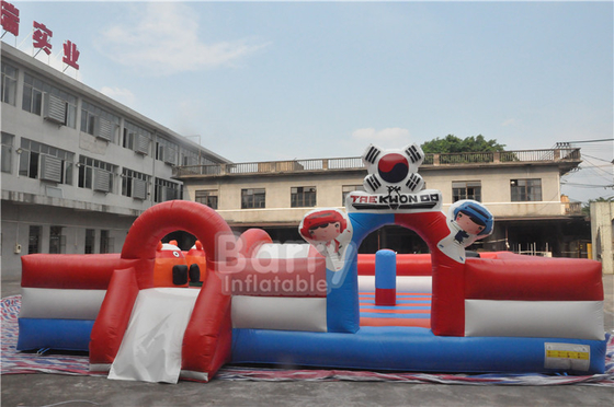 8X5X2.3m Bơm hơi Chủ đề Phim hoạt hình Tổ hợp đầy màu sắc Sân chơi Jumpers Party Jumpers