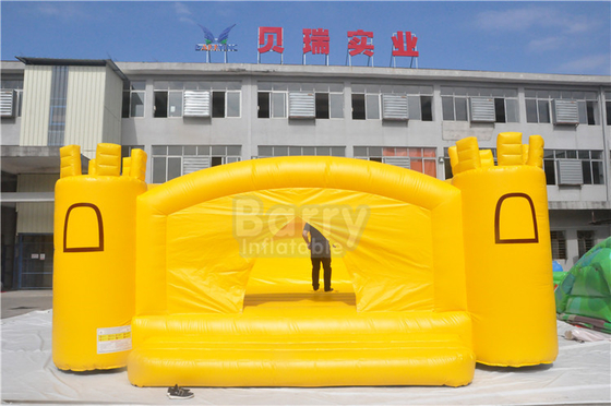 OEM thương mại bơm hơi Bouncer màu vàng Bounce Jump House