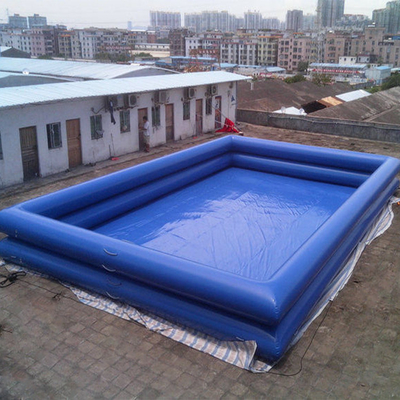 Công viên giải trí Tấm bạt Hồ bơi nước di động Hình chữ nhật Thổi lên Hồ bơi